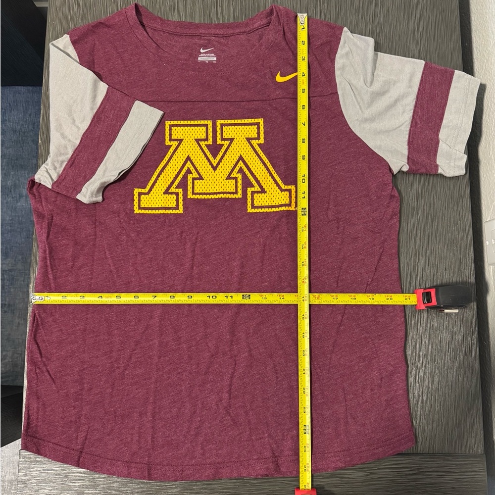 Nike Women’s Maroon and Gray Shirt